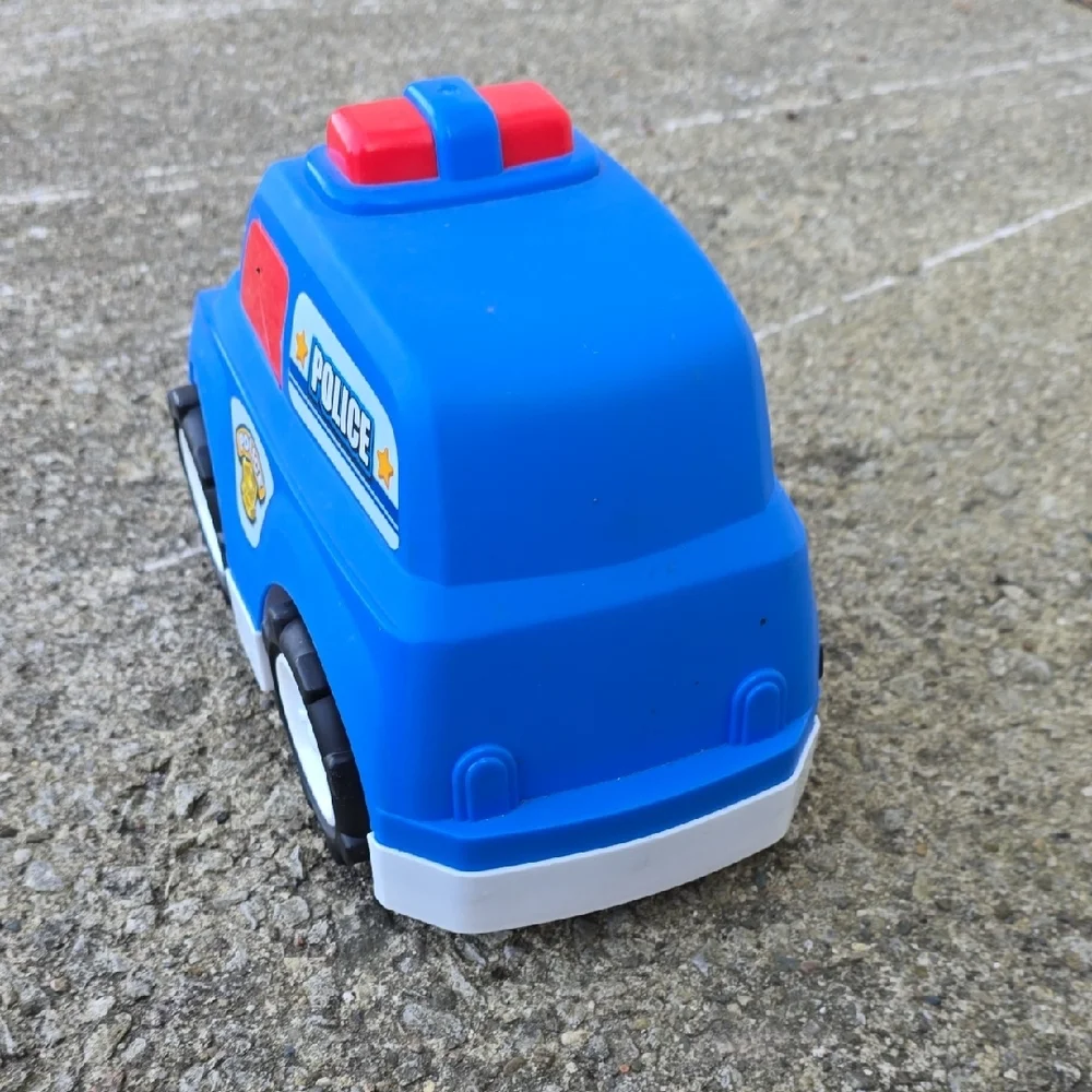 Blue Kids Police Toy Car - Sturdy Push Vehicle